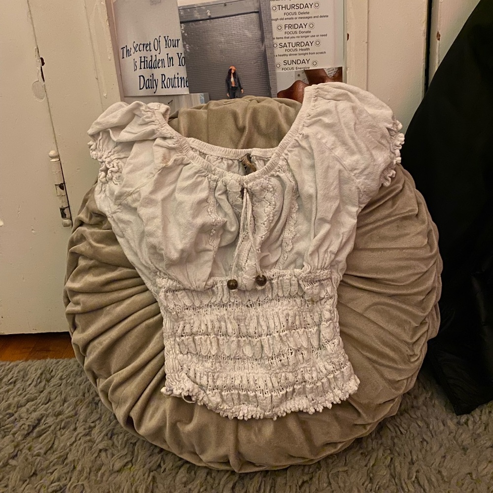 White beach shirt